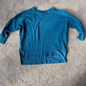 Blue Crewneck tunic Sweatshirt